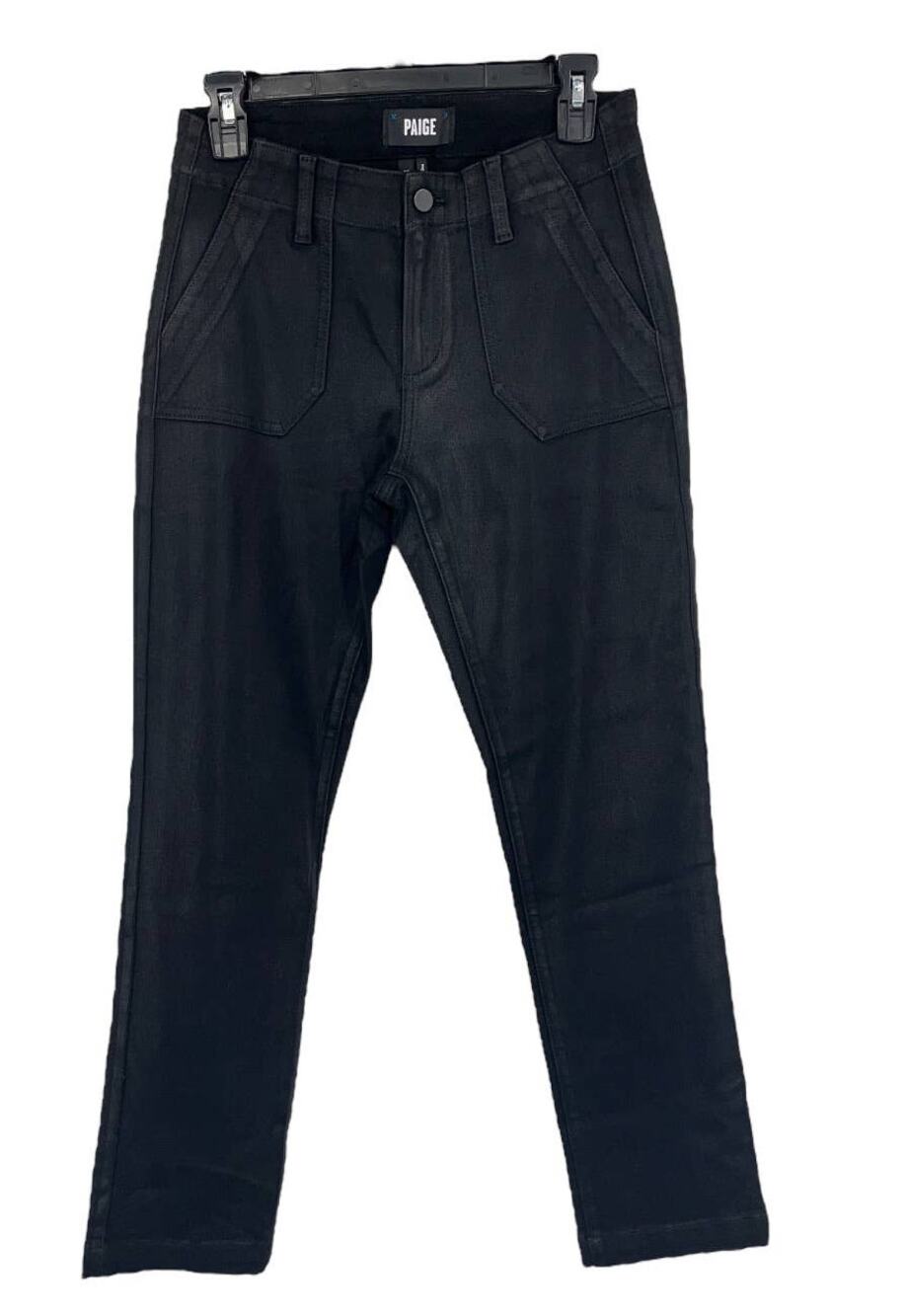 Paige Jeans Mayslie straight ankle coating black size 26 NWOT